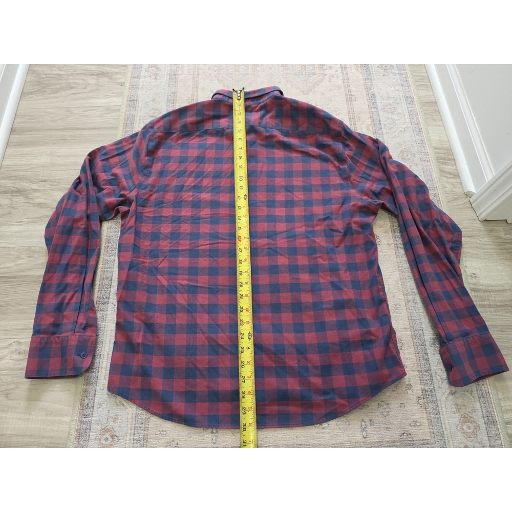 Twillory Button Shirt Mens Large Blue Red check - Picture 8 of 8